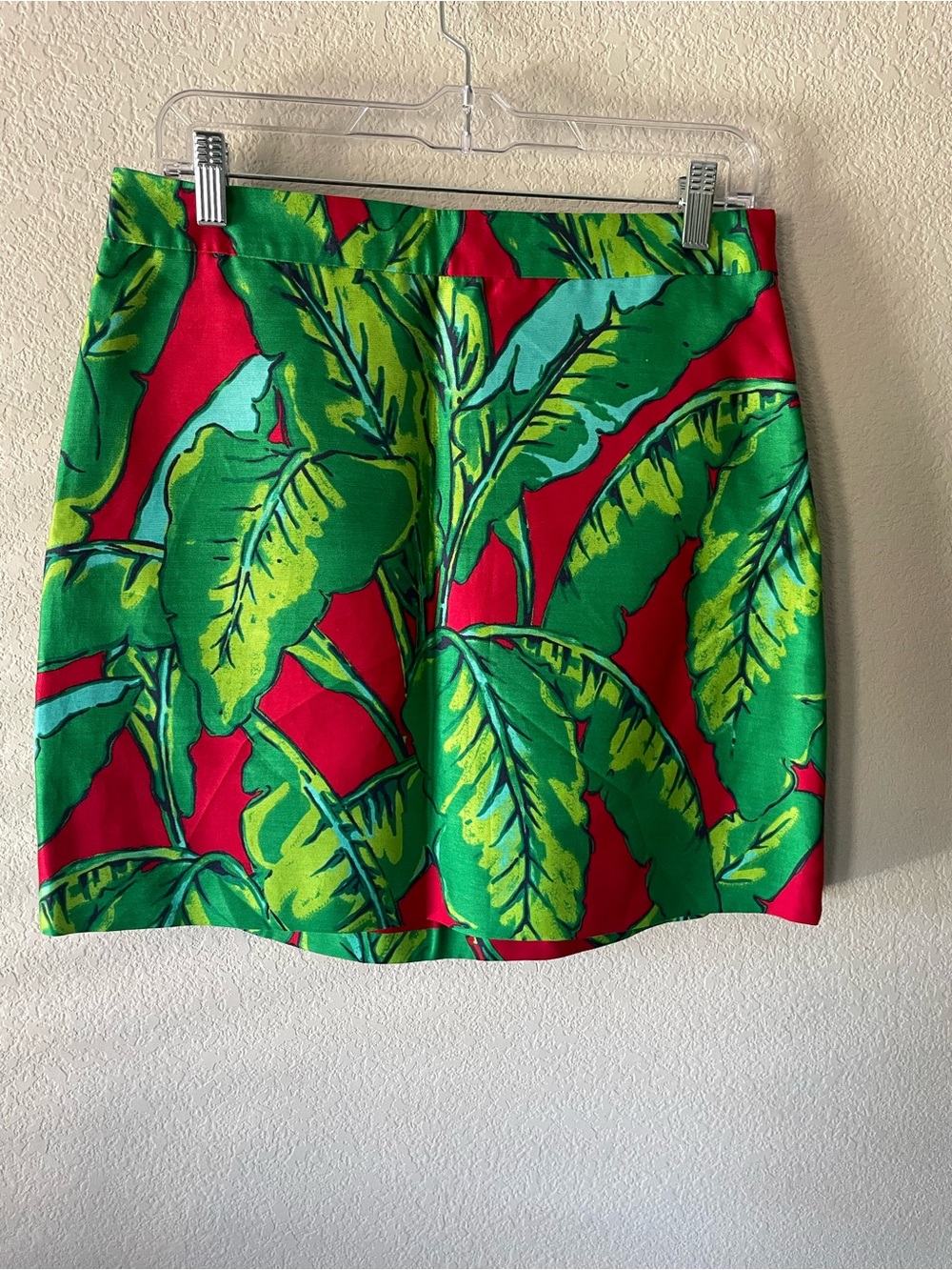 Vineyard Vines Tropical Leaf Print Mini Skirt - Red & Green 2015